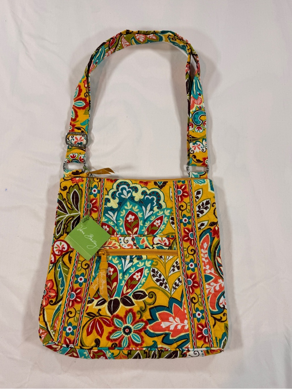 Vera Bradley Crossbody Purse Bag Yellow Provencal Hipster NWT $60 Retail